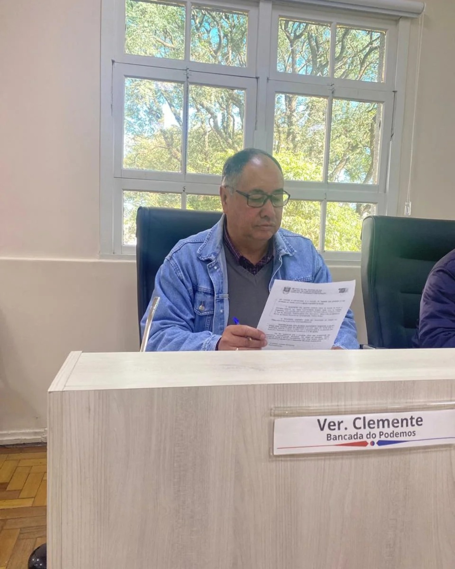 Vereador licenciado e secretário de Segurança, Clemente é o presidente da agremiação do município